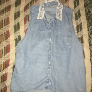 Hollister denim top